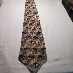 Cocktail Collection Beer as Seen Under Microscope Pattern 100% Silk Novelity Tie